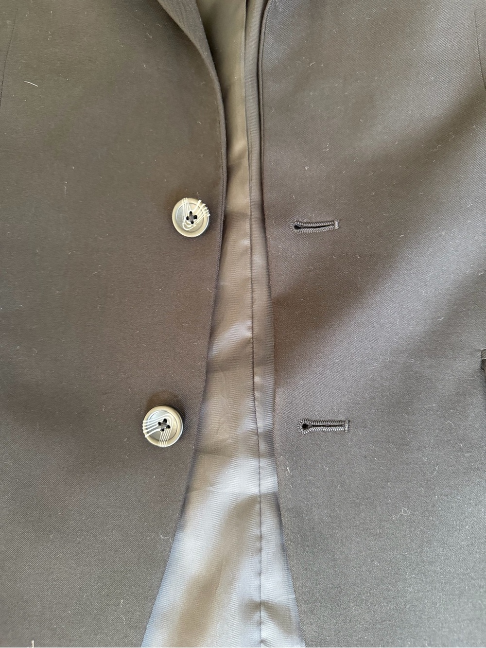 Kenneth Cole Black Blazer Suit Jacket 38R - Picture 2 of 5